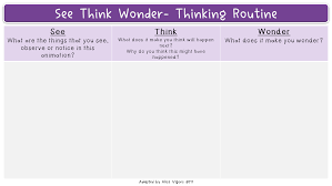See Think Wonder Thinking Pathways