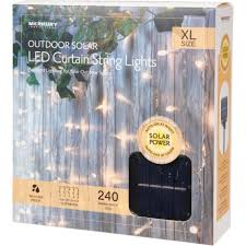 merkury outdoor solar led curtain