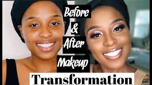 before after makeup transformation