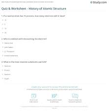 With more related ideas such stoichiometry worksheet answer key, basic atomic structure worksheet answer key and basic atomic structure worksheet answer key. Quiz Worksheet History Of Atomic Structure Study Com