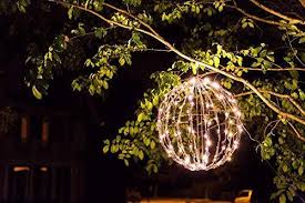 16 Outdoor Led Light Ball Hanging Tree