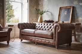 vine chesterfield leather sofa