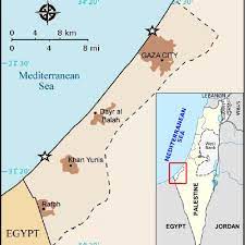 Gaza, or gaza city, is a palestinian city in the gaza strip. Map Of Gaza Strip Seaweeds Were Collected From Gaza City And Khan Download Scientific Diagram