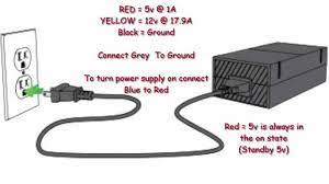 Xbox 360 slim wiring diagram wiring diagram. Xbox One How To Hotwire Turn On Power Supply Youtube