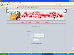 mobile payment system project with