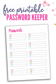 I just love the eiffel tower with the hearts and curly. Free Password Keeper Printable Organization Obsessed