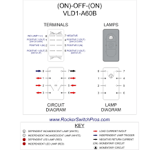 Standard switch wiring diagrams carling technologies inc. Momentary Switch On Off On Rocker Switch Pros