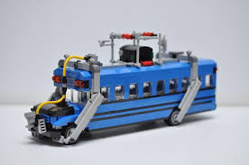 I got the great opportunity to rework the battle bus blending old and new ideas. Lego Fortnite Battle Bus Custom Speed Champions Lego City Fire Truck Lego Trains Lego