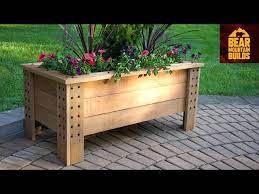 Simple Modern Cedar Tone Planter Box