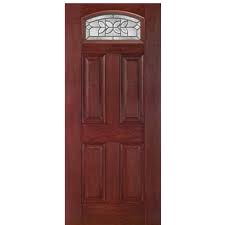 panel fiberglass entry door