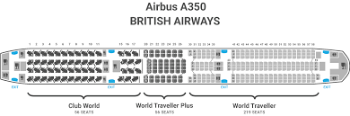 best seats on a british airways a350