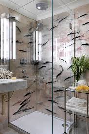 Bathroom Wallpaper Shower Cubicles