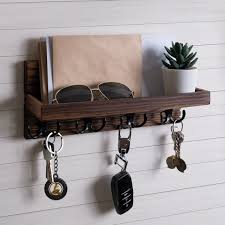 Wooden Key Holder For Wall Entryway