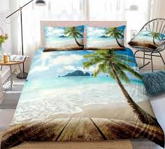 beach bedding 3d ocean duvet cover set