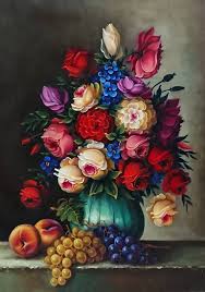 flowers painting by amr el gohary