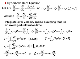 Ppt Hyperbolic Heat Equation