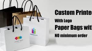 custom printed with logo paper bags