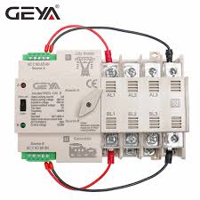 Variety of generac 200 amp transfer switch wiring diagram. Geya Din Rail 4p Ats Electric Switch Manual Transfer Switch 110v 220v Coil Max 100a Pc Type Switch City Power To Generator Circuit Breakers Aliexpress