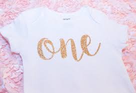 Ready2ship 1st Birthday 12 Months Bodysuit Outfit Carters Gold Glitter One Girls Baby Photos Pictures Smash Cake