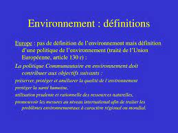 environnement et développement durable