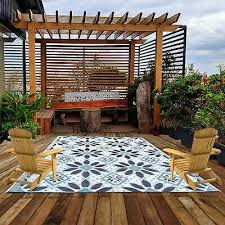 6x9 Ft Outdoor Rugs Plastic Straw Patio