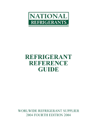 Refrigerant Reference Guide National Refrigerants Inc
