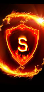 s letter letters yellow red fire