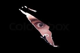 Image result for peeping through a spy hole