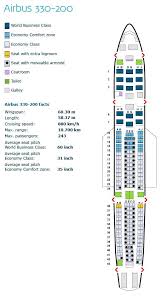 Klm Royal Dutch Airlines Airbus A330 200 Aircraft Seating