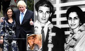 With his black suit jacket removed, his top button undone. Heartache For Boris Johnson S Estranged Wife Marina Wheeler As Her Mother Dies Daily Mail Online