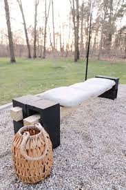 Simple Outdoor Bench Made With Cinder