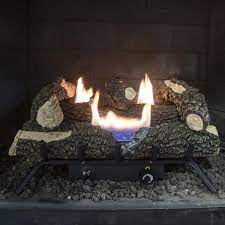 Vent Free Dual Fuel Gas Fireplace Logs