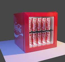 3d Model Coca Cola Mini Fridge Vr Ar
