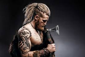 Messy, viking man bun with untamed beard. 40 Viking Hairstyles That You Won T Find Anywhere Else Menshaircuts