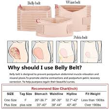 Miss Moly 3 In 1 Postpartum Support Recovery Belly Wrap Waist Pelvis Belt Cincher Body Shaper Maternity Postnatal Shapewear Set