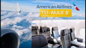 american airlines boeing 737max 8 first