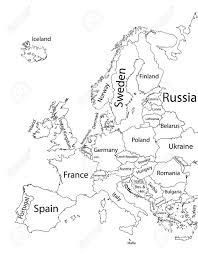Fillable Map Of Europe Under Fontanacountryinn Com