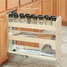 slide a shelf made to fit 3 tier adjule tower cabinet organizer 6 in to 12 in wide full extension soft close