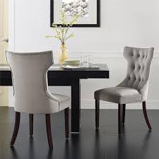 wingback dining chair set with on