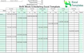 Free Weekly Employee Work Schedule Template