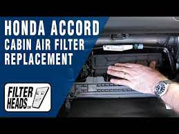 replace cabin air filter honda accord