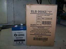 New Lithonia Lighting Replacement Lead Acid Battery 6 Volt 4 0ah Elb06042 Ebay