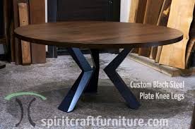 Round solid wood dining table: Custom Solid Wood And Live Edge Dining Conference Tables