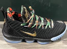 Featuring a black and metallic gold color combination. Nike Lebron 16 Kc Watch The Throne Black Metallic Gold Rose Frost Ci1518 001 Release Date Sole Collector