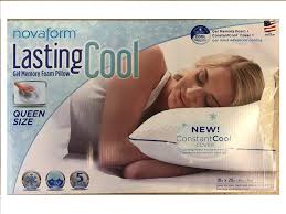 Toss the memory foam & blue outer cover into your washing machine. Novaform Lastingcool Gel Memory Foam Pillow Walmart Com Walmart Com