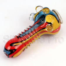 Multi Color Inside Out Glass Pipe