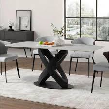 White Stone Dining Table