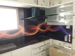 Multicolor Glass Printing For Kitchen