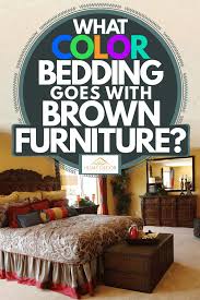 what color bedding goes with brown