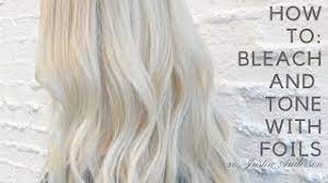 how to bleach and tone in foils you